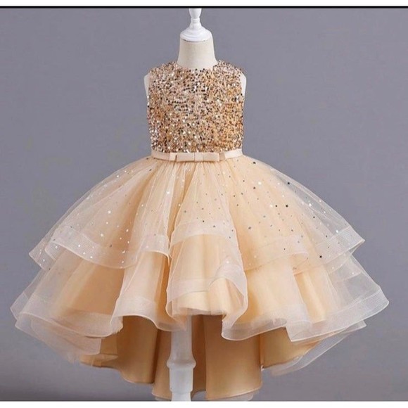Other - 2/$30 NWT girls 5t gold dress